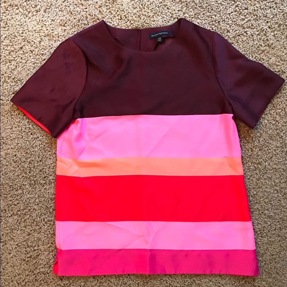 Banana Republic color blocked top